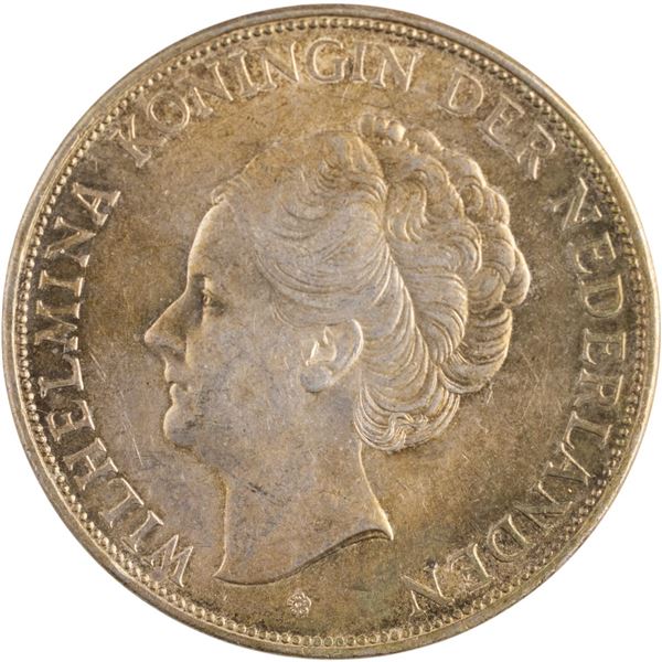 Netherlands 1940 Silver 2 1/2 Gulden Key date