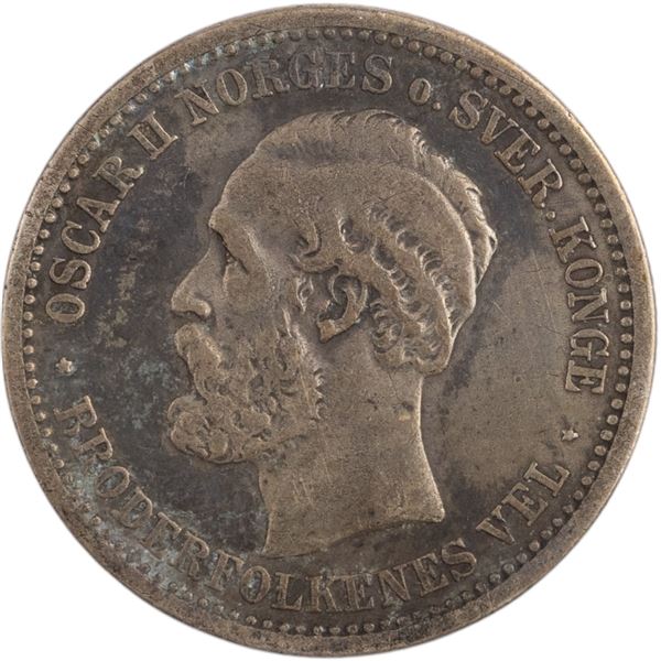 Norway 1889 Silver 1 Krone