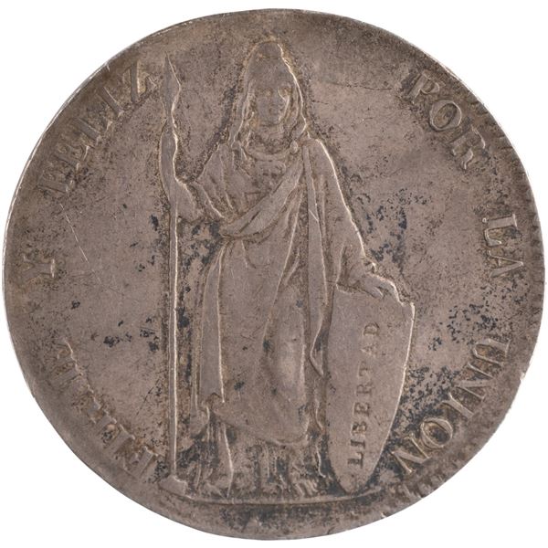 Peru 1842 MB Silver 8 Reales
