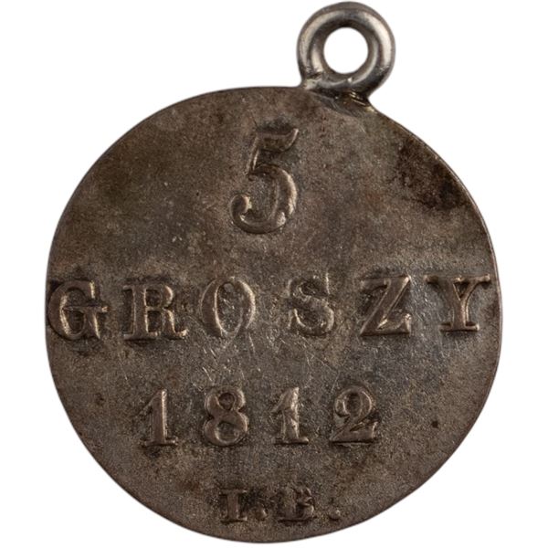 Poland 1812 IB Silver 5 Groszy