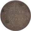 Image 1 : Poland 1836 MW Silver 5 Złotych 3/4 Rouble