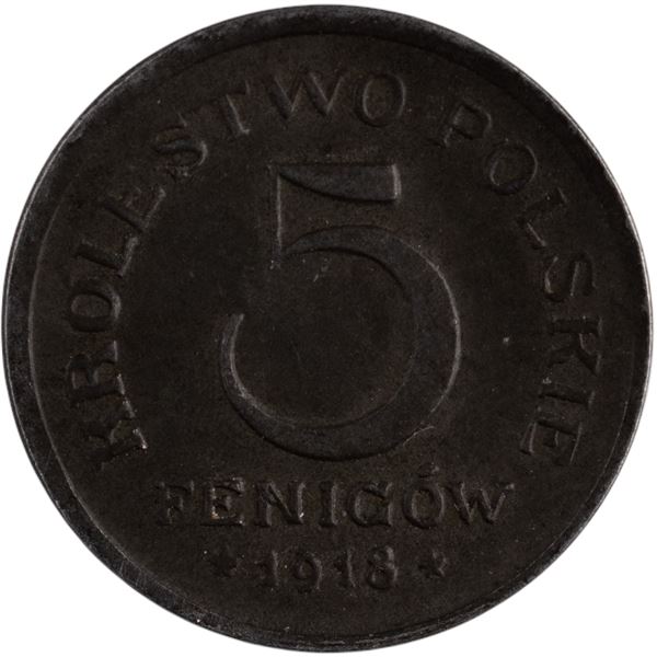 Poland 1918 F 5 Fenigow