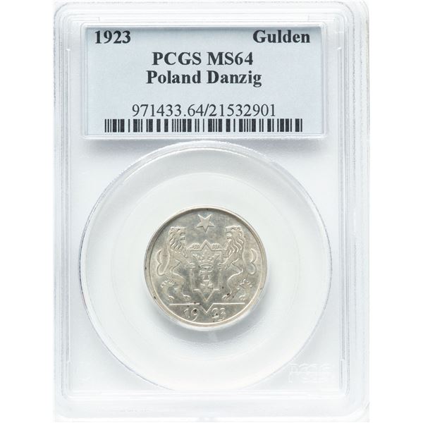Poland 1923 1 Gulden Koga Danzig Gdańsk