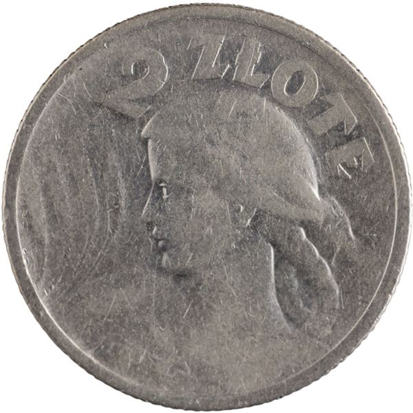 Poland 1924 Silver 2 Złote Paris Mint