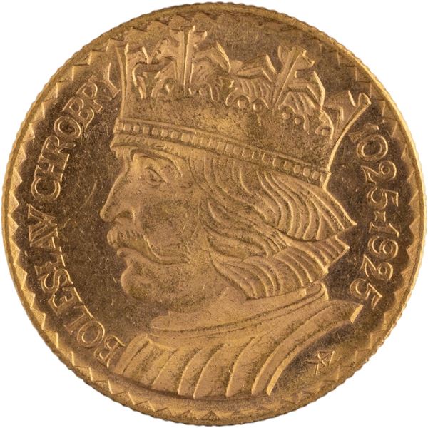 Poland 1925 Gold 10 Złoty Bolesław Chrobry