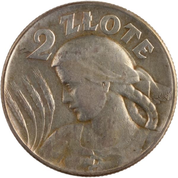 Poland 1925 Silver 2 Złote