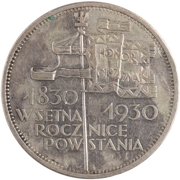 Poland 1930 Silver 5 Zlotych