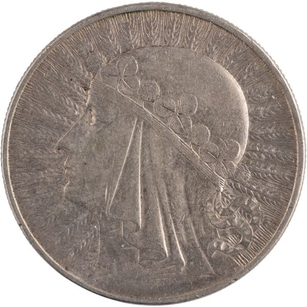 Poland 1933 MW Silver 10 Zlotych