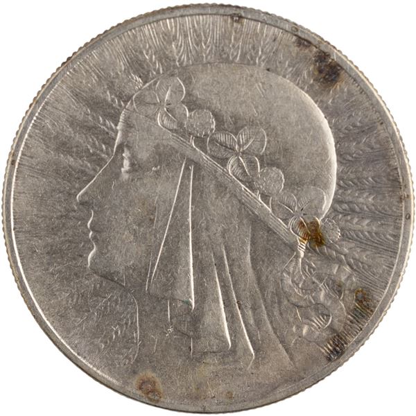 Poland 1933 MW Silver 10 Złotych