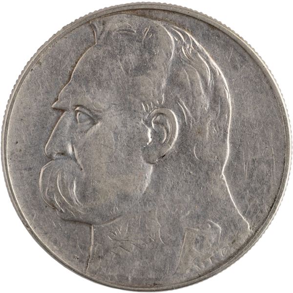 Poland 1935 Silver 10 Złotych Józef Piłsudski