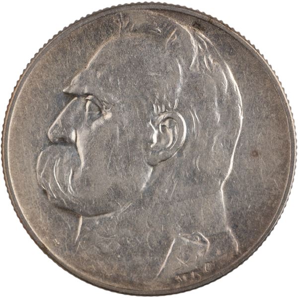 Poland 1935 Silver 5 Zlotych Józef Piłsudski