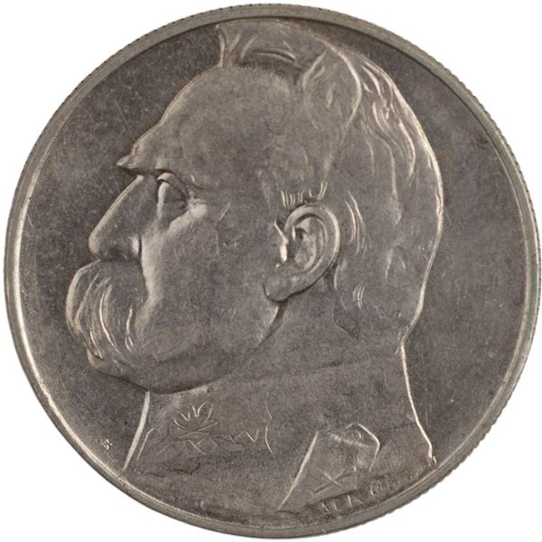 Poland 1936 Silver 10 Złotych Józef Piłsudski