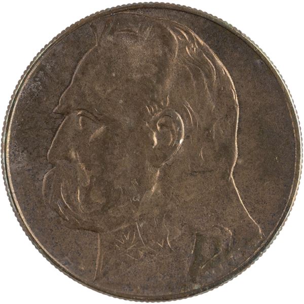 Poland 1936 Silver 10 Złotych Józef Piłsudski