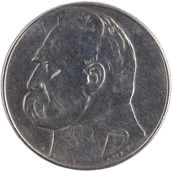 Poland 1936 Silver 10 Złotych Józef Piłsudski