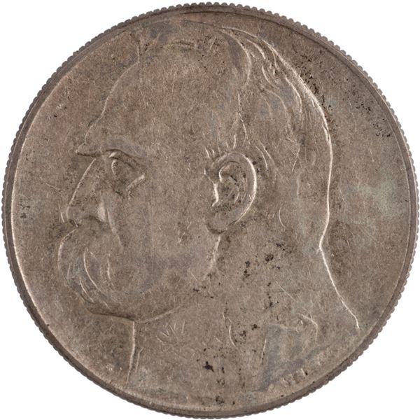 Poland 1936 Silver 10 Złotych Józef Piłsudski
