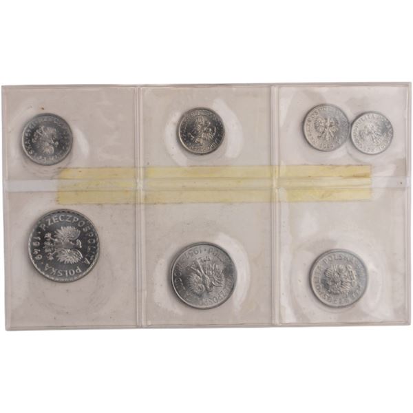 Poland 1949, 1957, 1962 Coins (7 Pieces)