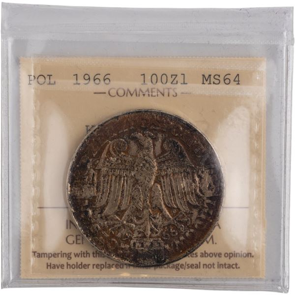 Poland 1966 Próba Silver 100 Złotych Mieszko & Dąbrówka