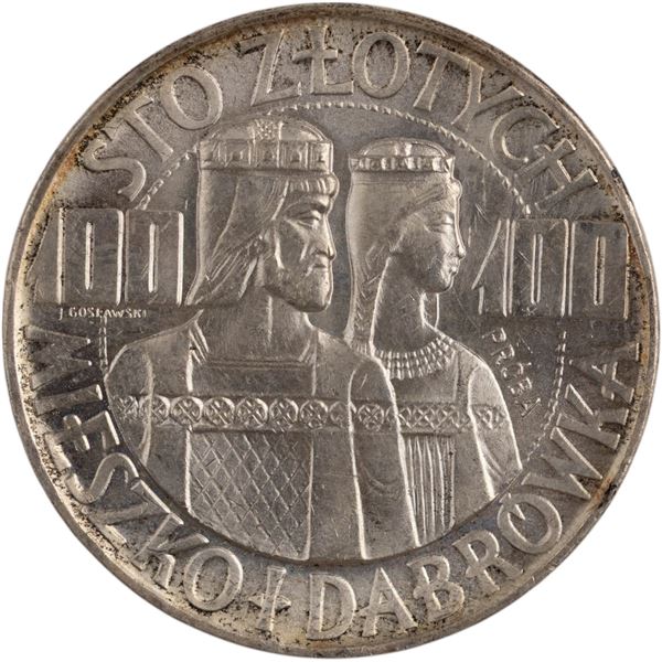 Poland 1966 Próba Silver 100 Złotych Mieszko & Dąbrówka