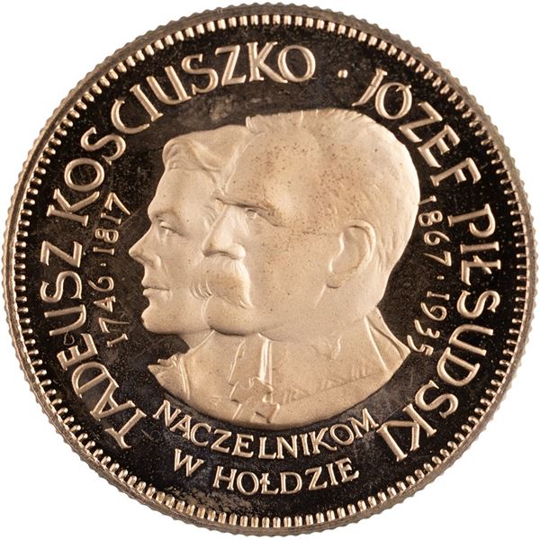 Poland 1967 Medal ESSAI The 150th Anniversary of the Death of Tadeusz Kościuszko & the 100th