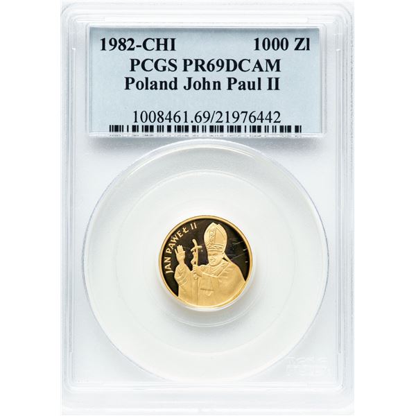 Poland 1982 CHI Gold 1000 Złotych John Paul II - Proof Strike