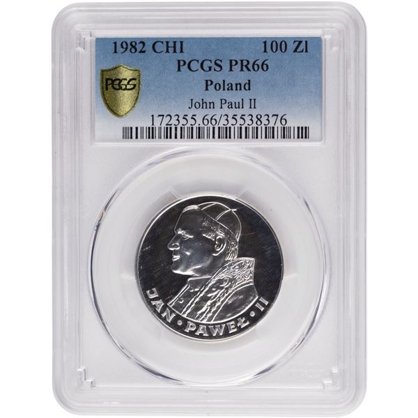 Poland 1982 CHI Silver 100 Złotych Pope John Paul II - Regular Strike
