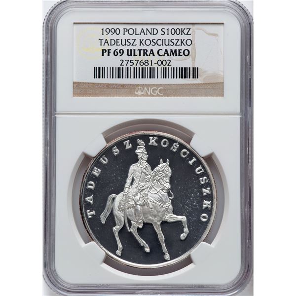 Poland 1990 Silver 100000 Złotych Tadeusz Kościuszko