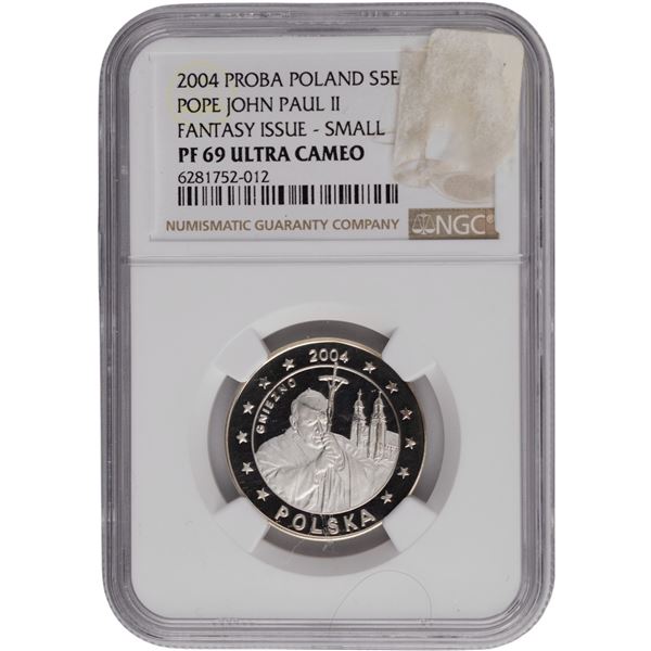 Poland 2004 5 Euros Pope John Paul II Fantasy Issue Coin