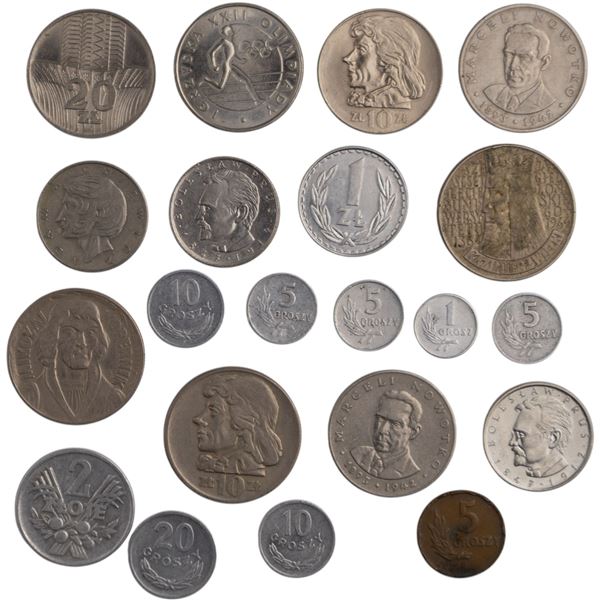 Poland PRL Coin Lot (21 Pieces)