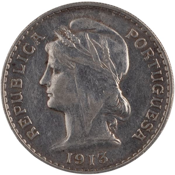 Portugal 1913 Silver 50 Centavos
