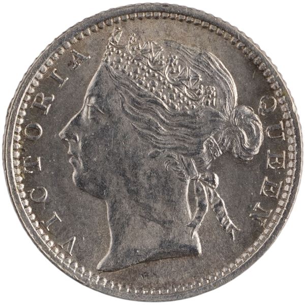 Straits Settlements 1888 Silver 10 Cents