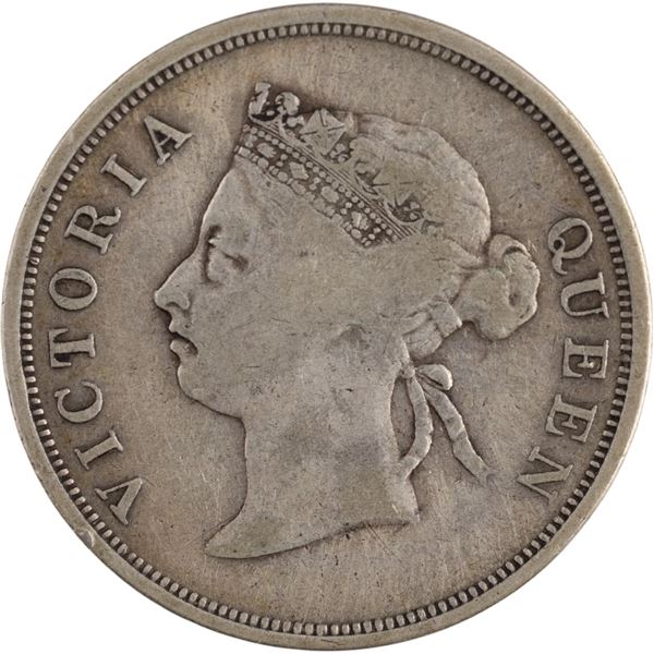 Straits Settlements 1898 Silver 50 Cents