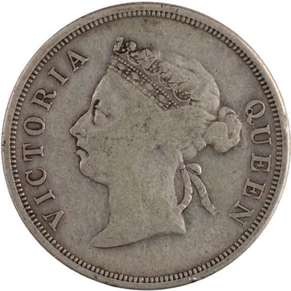 Straits Settlements 1899 Silver 50 Cents