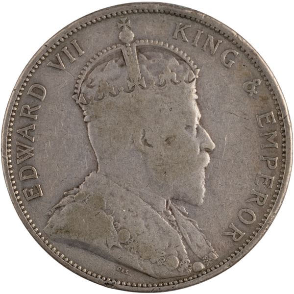 Straits Settlements 1902 Silver 50 Cents