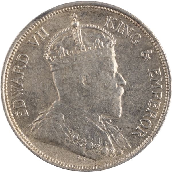 Straits Settlements 1908 Silver 50 Cents