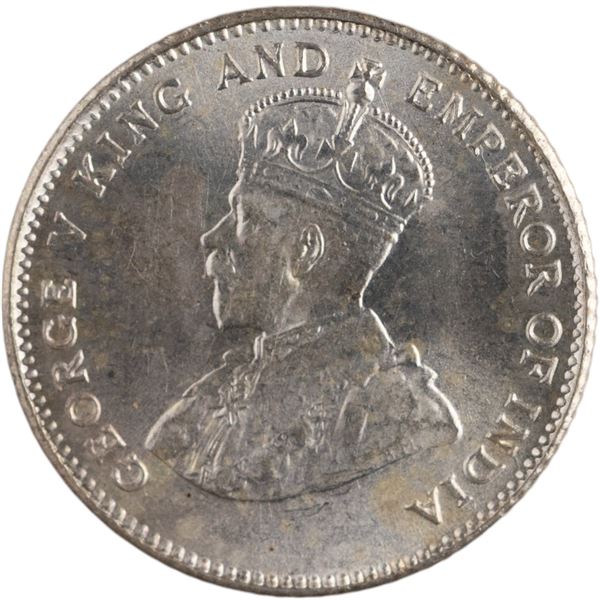 Straits Settlements 1927 Silver 10 Cents