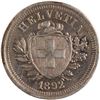 Image 2 : Switzerland 1892 Silver 1 Rappen