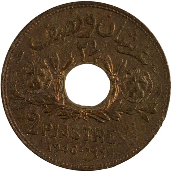Syria 1940 2 1/2 Piastres