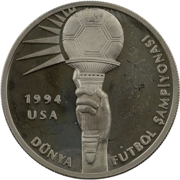 Turkey 1994 50000 Lira Football Soccer