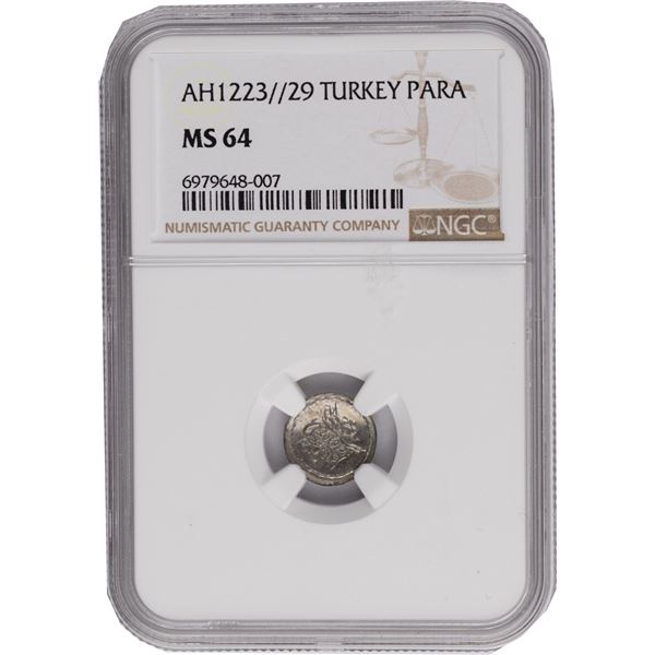 Turkey AH1223/29 Silver 1 Para 1