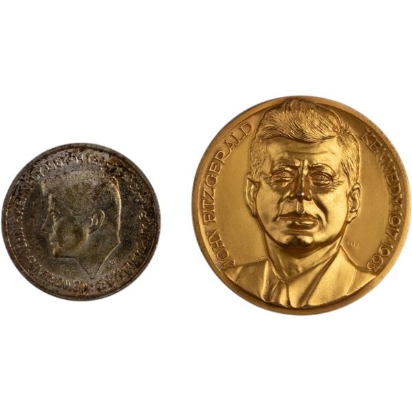 United States & United Arab Emirates John Kennedy 1917-1963 (1964) Medal / Coin Lot (2 pieces)
