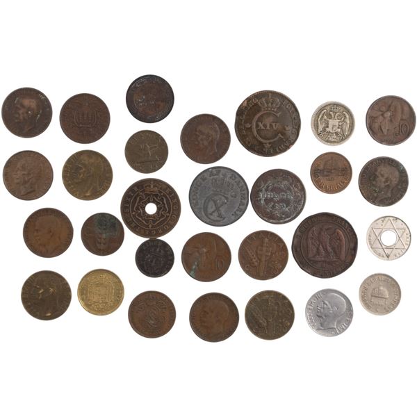 World Mixed Coin Lot Mostly European (29 Pieces)