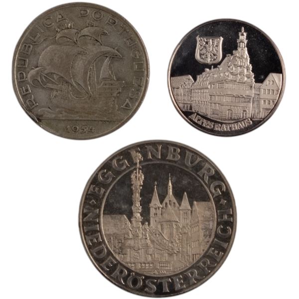 World Mixed Lot Germany, Portugal Silver (3 Pieces)