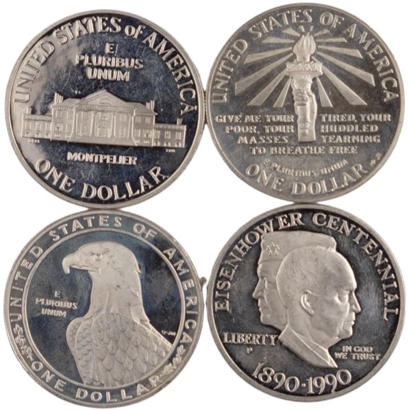 World Mixed Lots 1969-95 United States Silver Coins (4 Pieces)