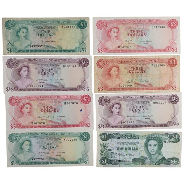 Bahamas 1965-74 (8 Pieces)