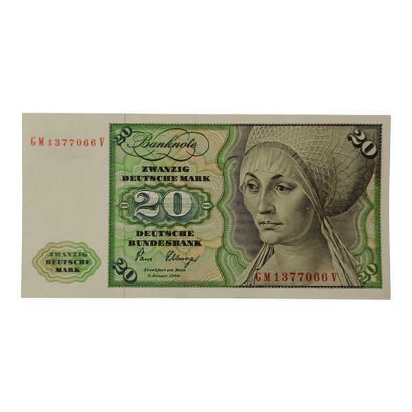 Germany 1980 20 Marks Banknote