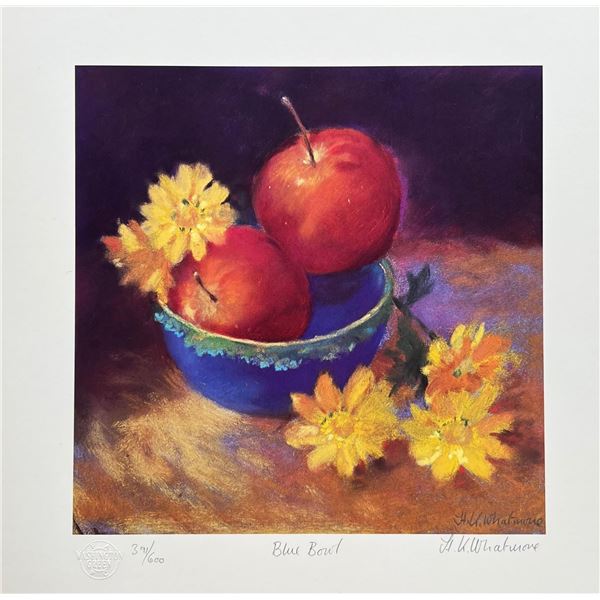 New Whatmore BLUE BOWL Hand Signed Limited Edition Lithograph