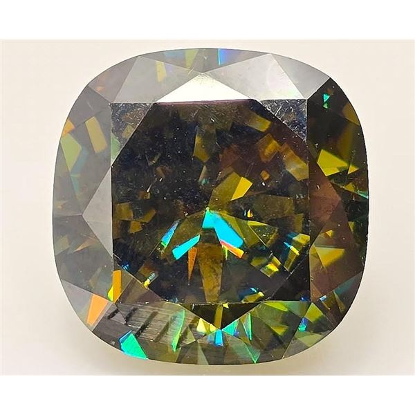 Huge Exceptional 16.5 Ct Sparkling Green Lab Simulated Diamond