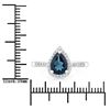 Image 4 : Plated Rhodium 1.15ct London Blue Topaz and Lab Diamond Ring