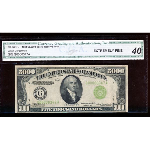 1934 $5000 Chicago FRN CGA 40