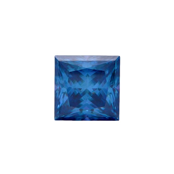 Dazzling 3 Ct VVs1 Sapphire Blue Fire Moissanite Solitaire